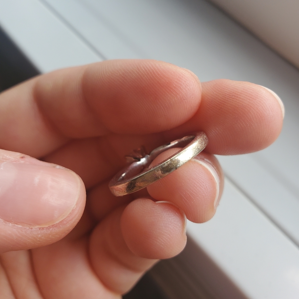 Solstice 14k Solid White Gold Ring With .6 Diamond - image 7